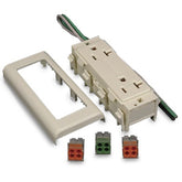 Legrand - Wiremold 2427GT-FW 2400 Series™ 20A Duplex Receptacle Fitting, Fog White